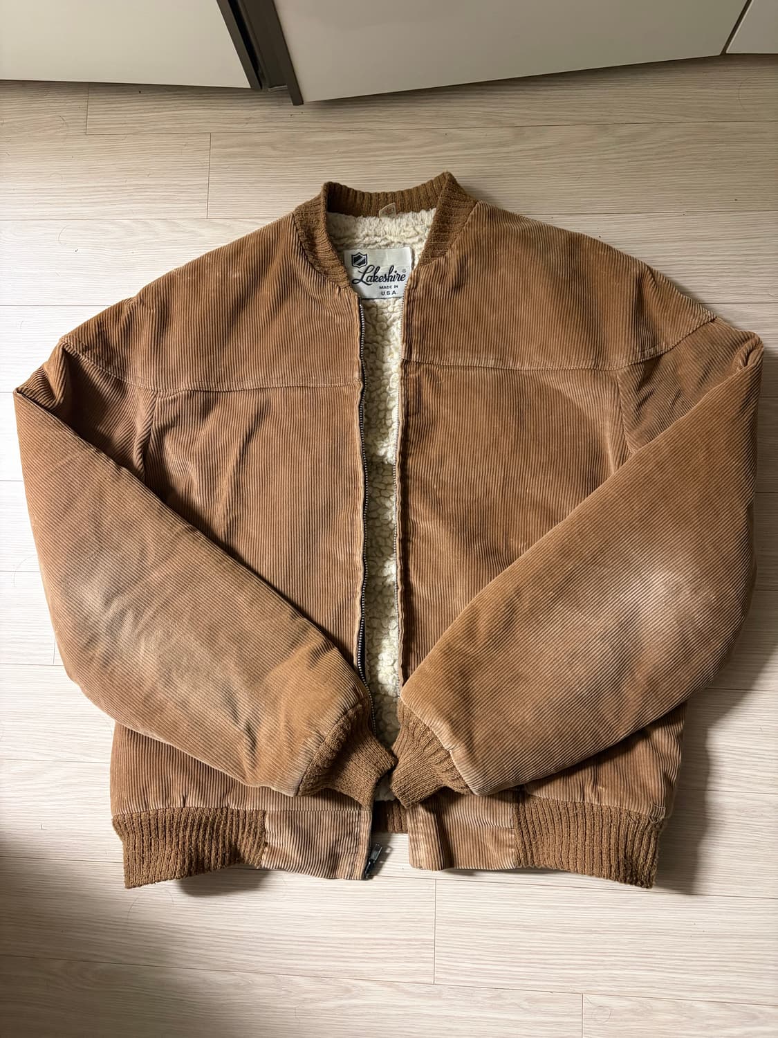 80s Made in usa 코듀로이 봄버 자켓 상품이미지1