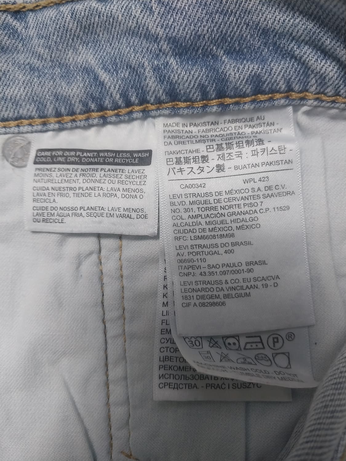 [32] 리바이스 511 연청 레이온혼방 슬림진 청바지 상품이미지10