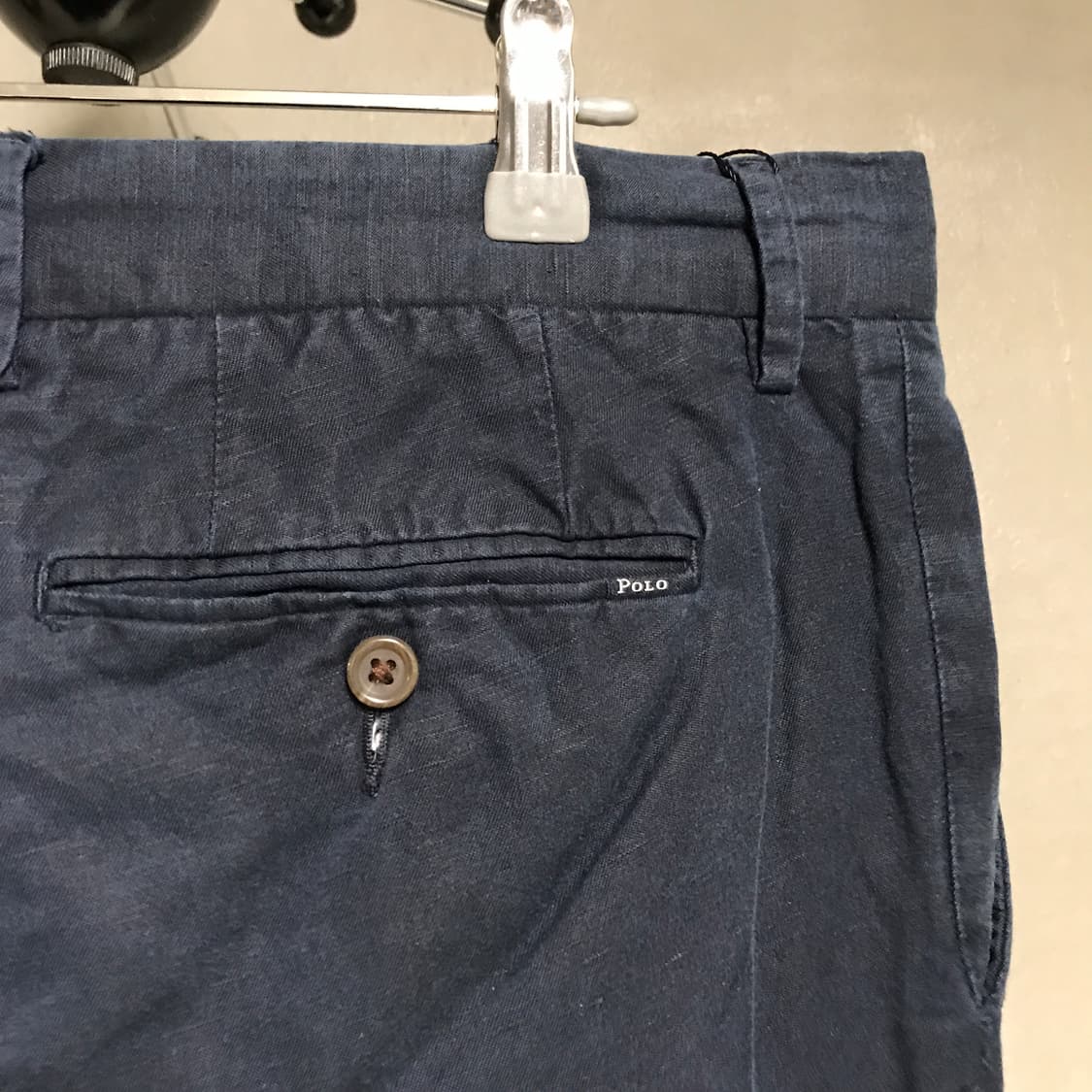 폴로 랄프로렌 QR 린넨 치노 팬츠 네이비 33/32 상품이미지4