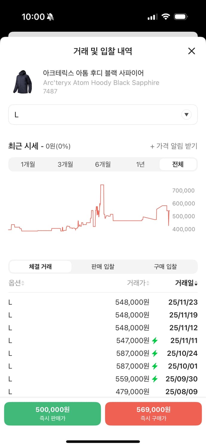 아크테릭스 아톰 L 사이즈 블랙사파이어 자수로고 버전 상품이미지2