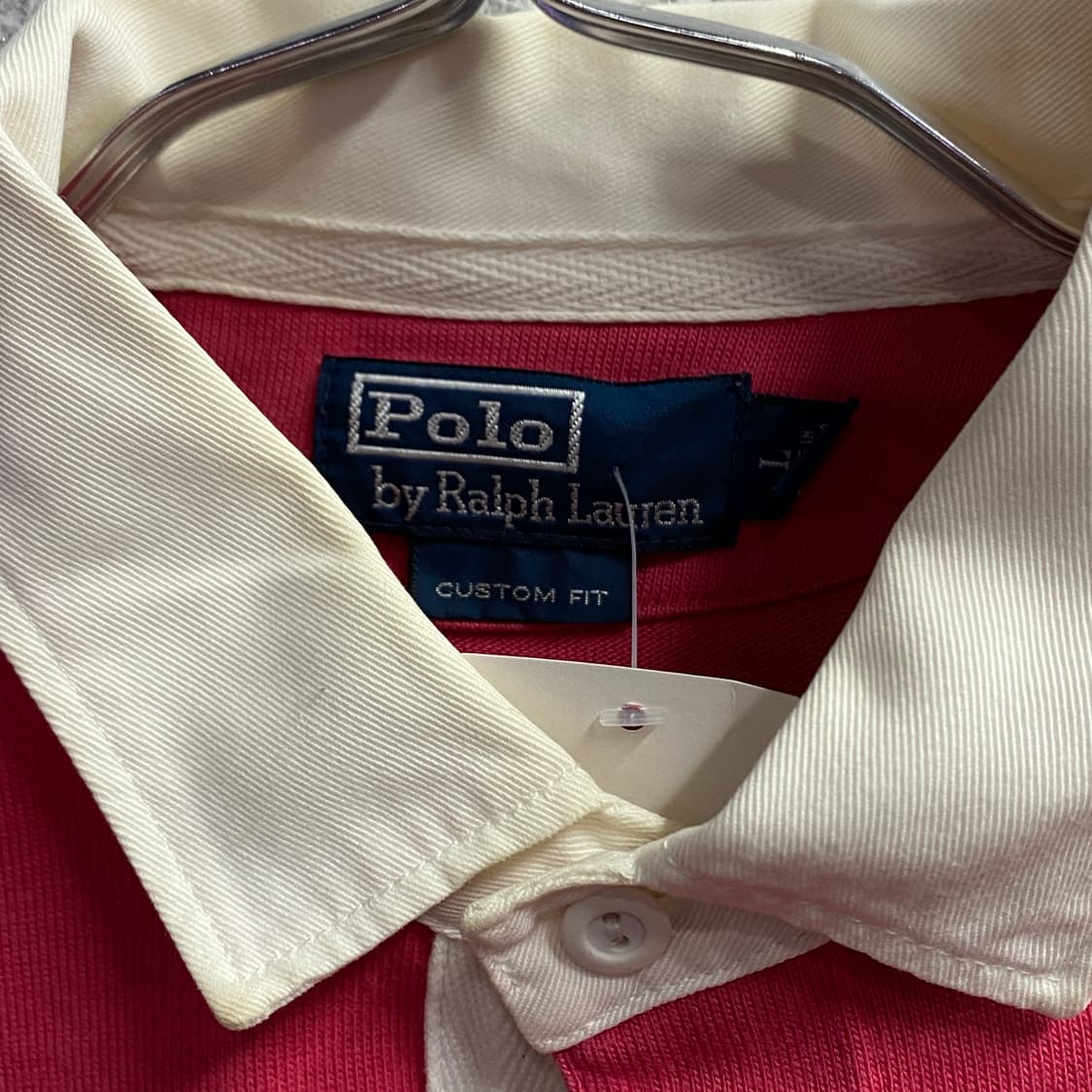 폴로 랄프로렌 커스텀핏 핑크 럭비티 B3964 상품이미지3