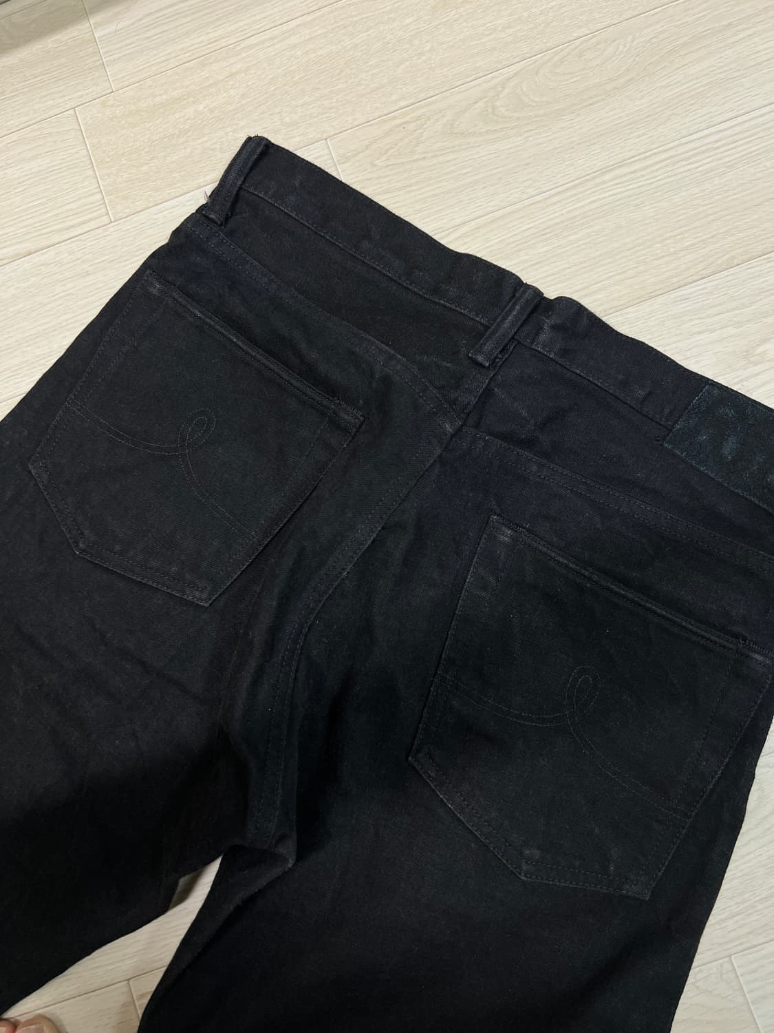 택포47) RRL 더블알엘 빈티지파이브포켓 블랙 온 블랙 32x30 상품이미지8