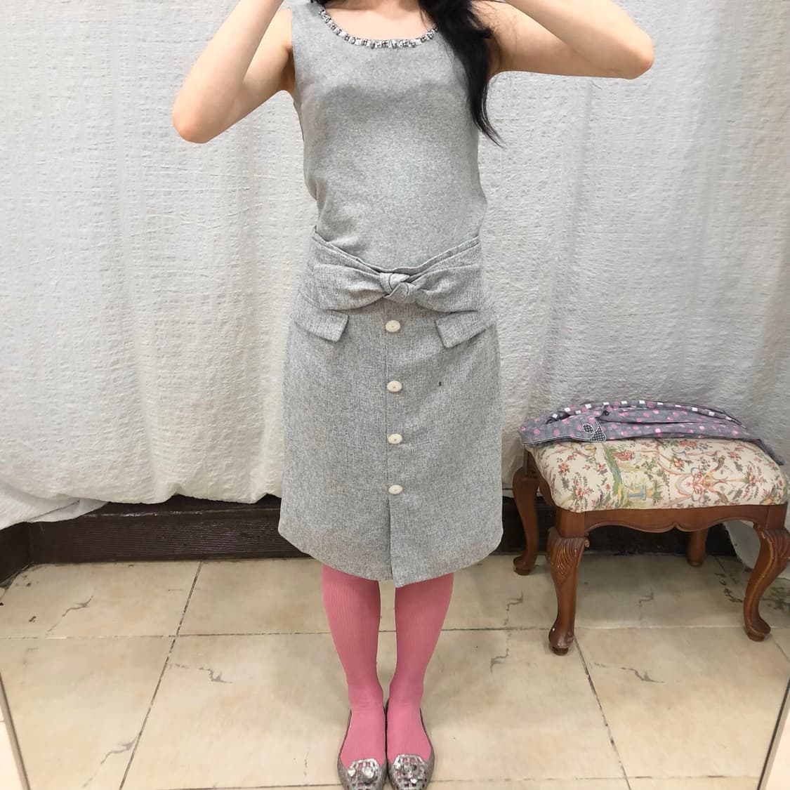 ribbon point midi skirt 상품이미지4
