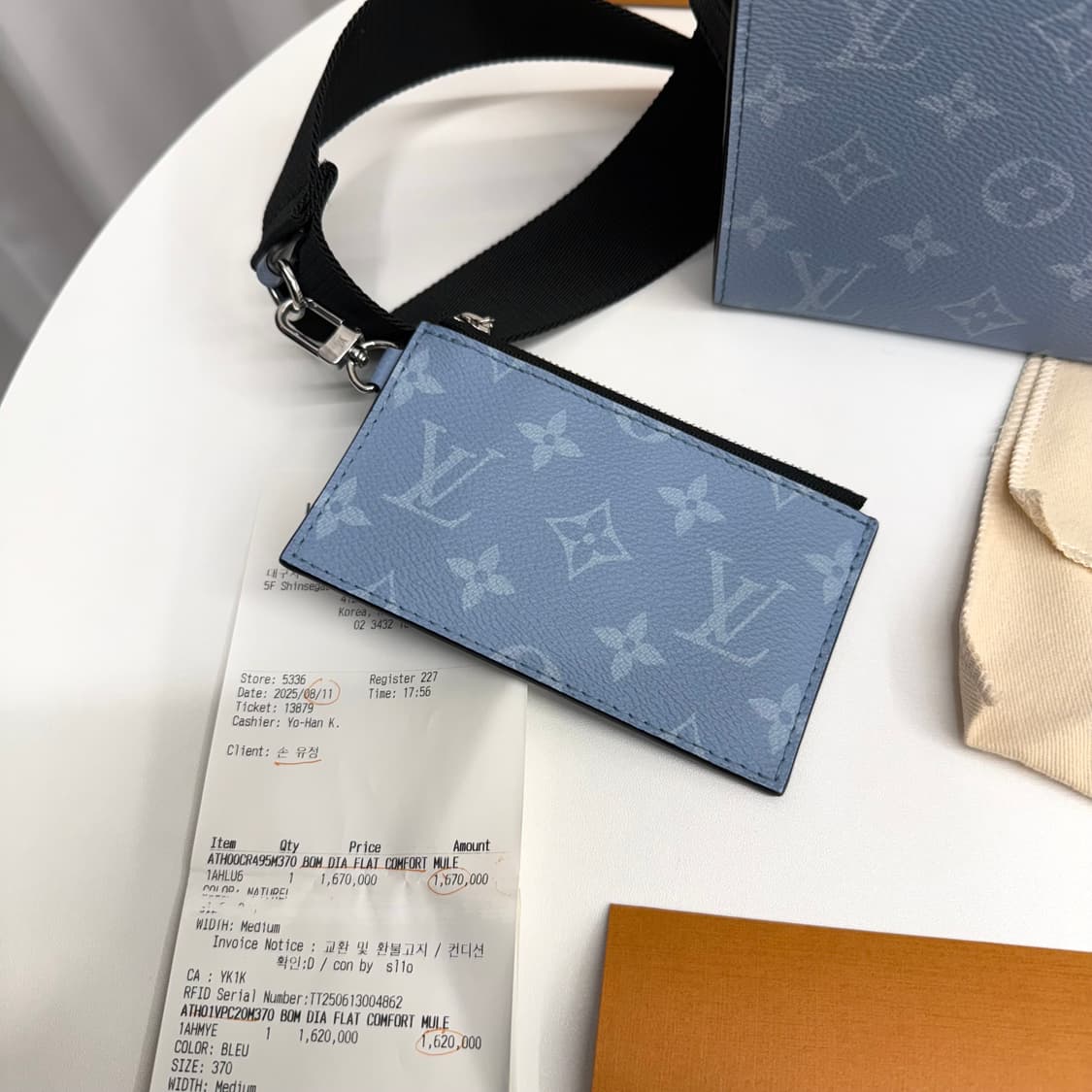 [25년/ 한정판] 루이비통 가스통 웨어러블 크로스백 스카이블루 상품이미지7