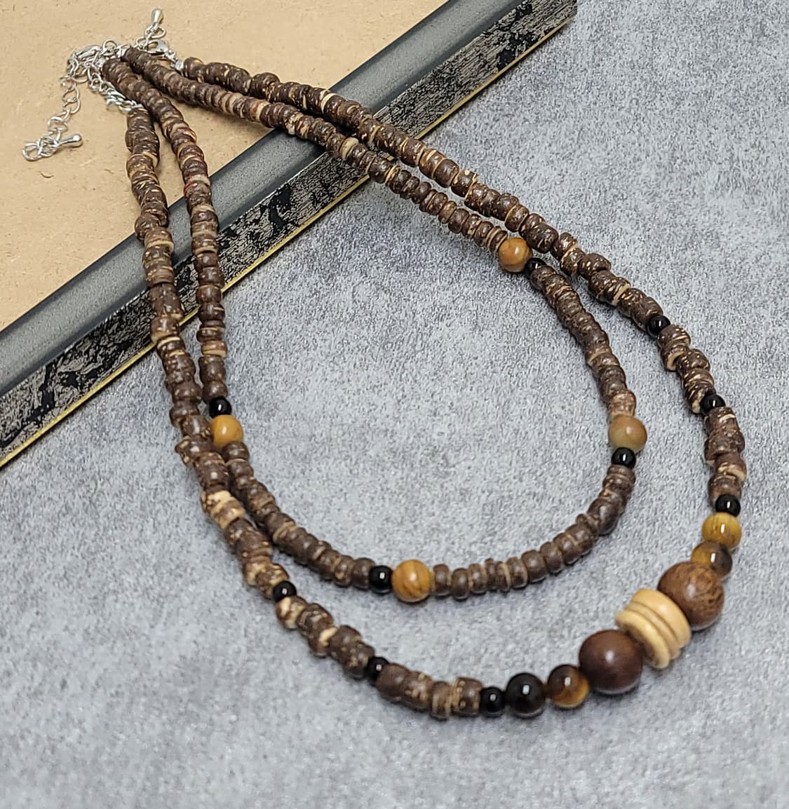 wood vintage necklace set 상품이미지6