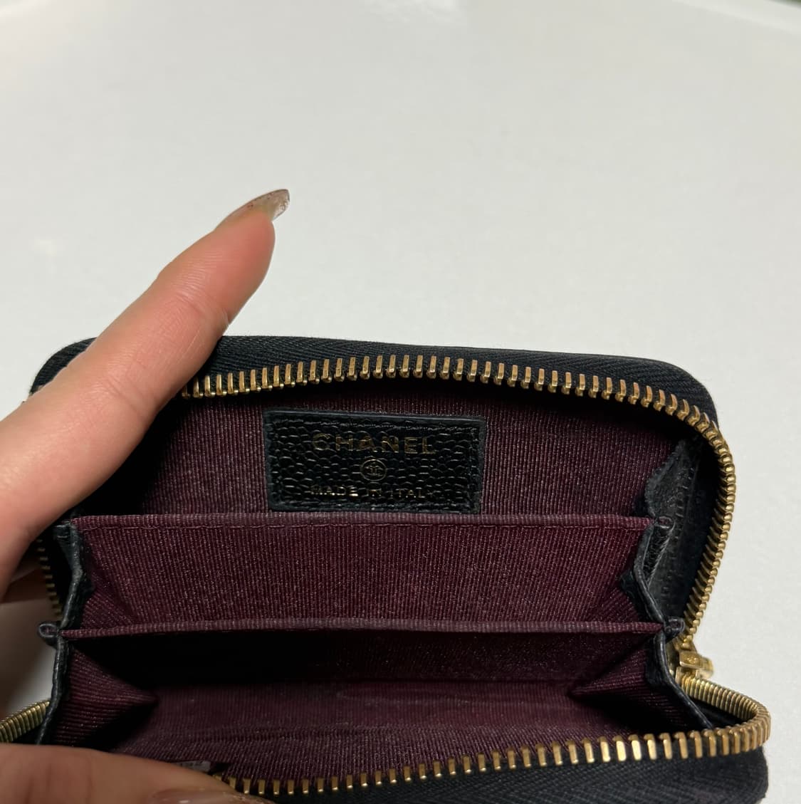 샤넬 캐비어 반지갑 상품이미지3