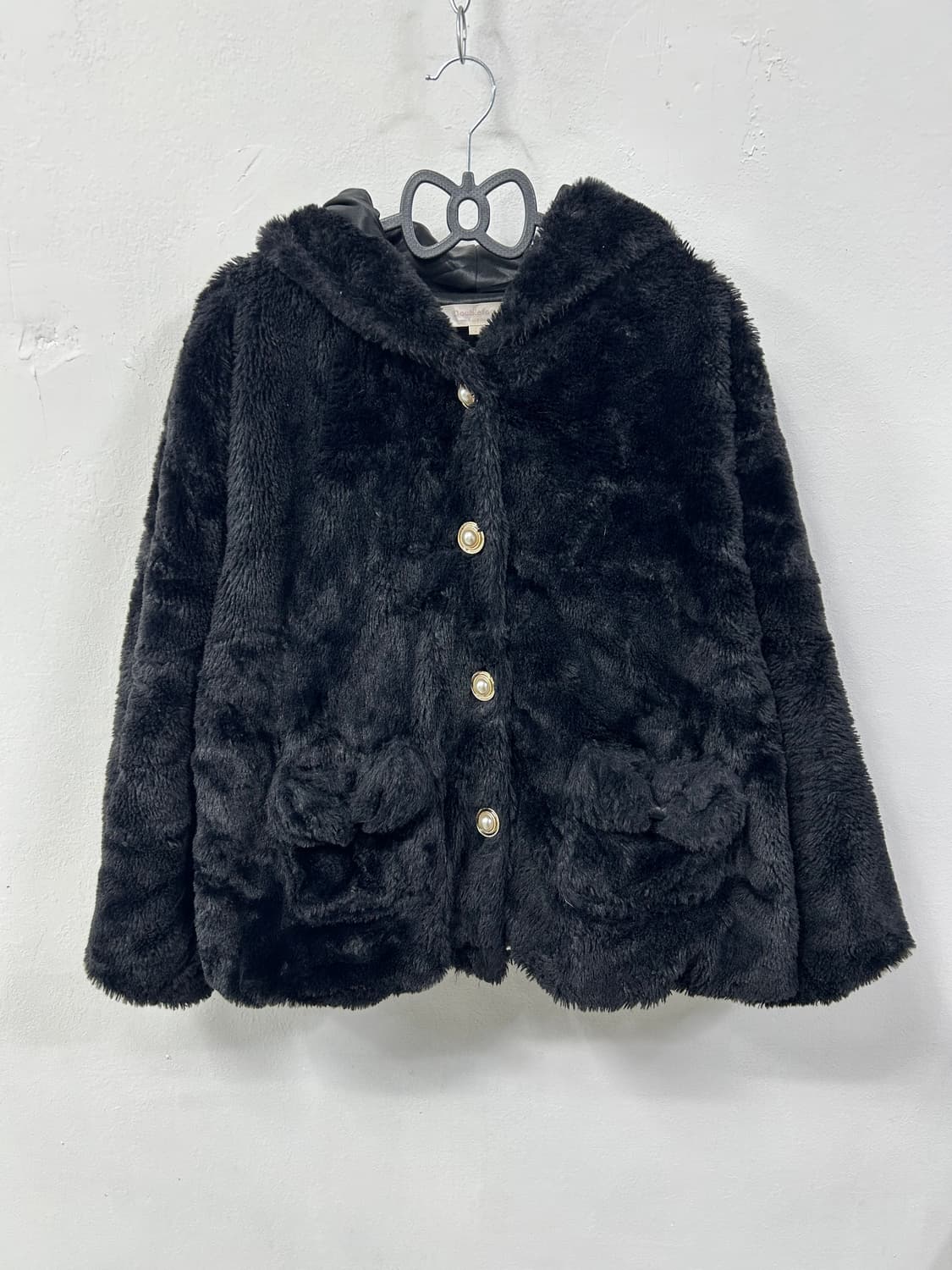 [D.F] 우사미미 리본 플러피 후드 가디건 상품이미지4