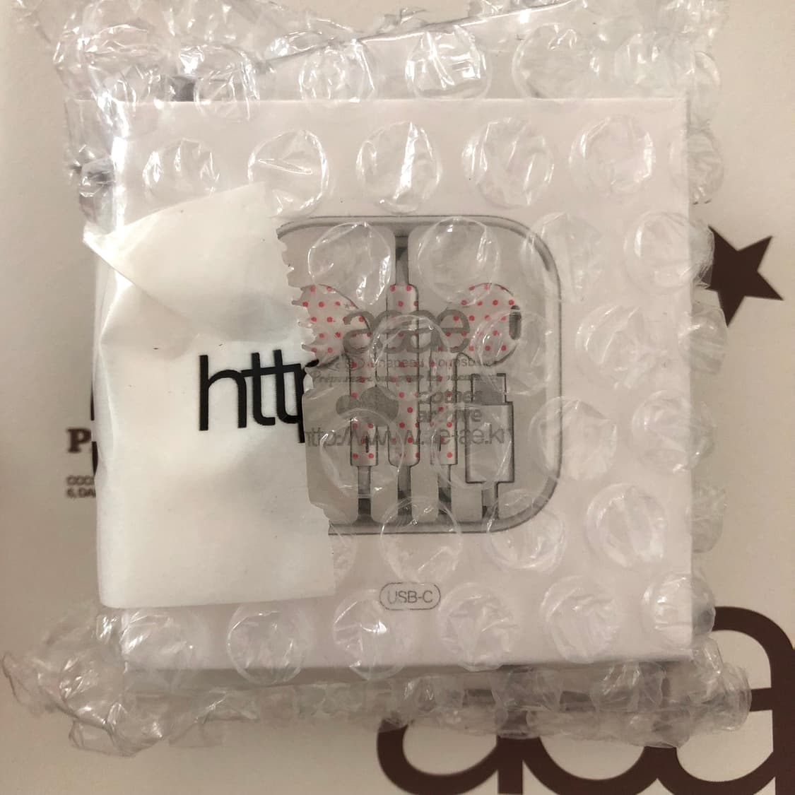 aeae 이어폰 새상품 화이트/레드 c타입 상품이미지1