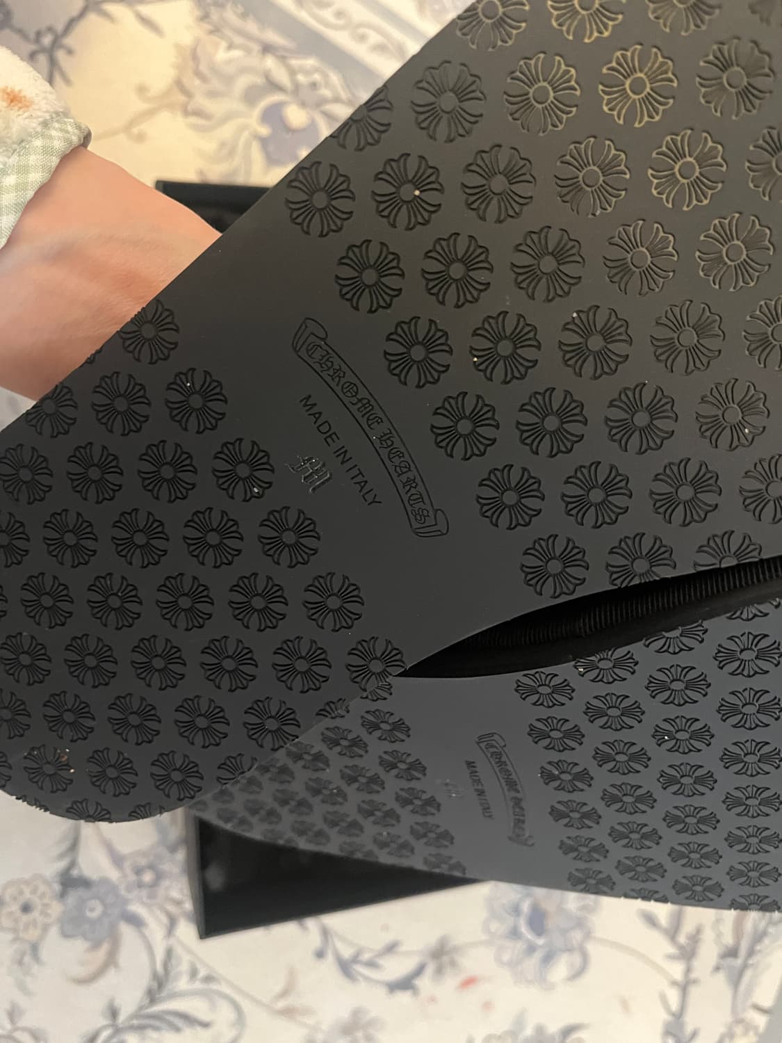 크롬하츠 호텔 슬리퍼 블랙 M 상품이미지3