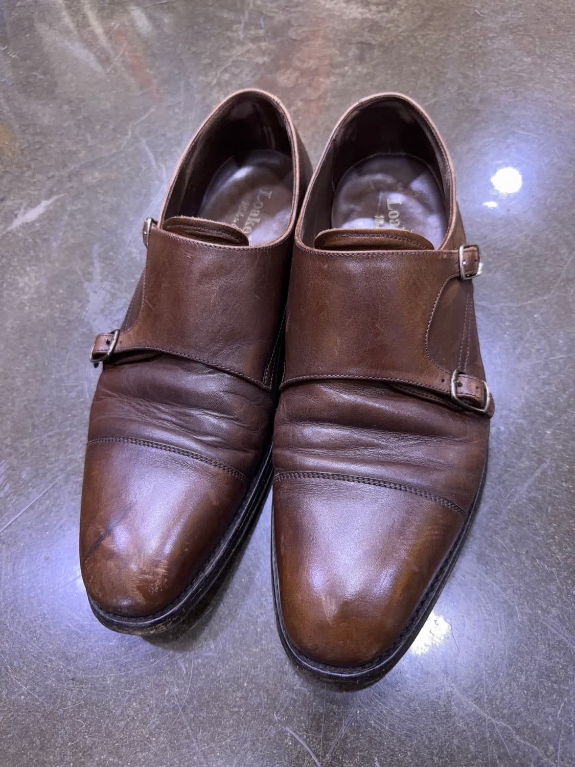 로크 더블 몽크 스트랩 구두 슈즈 브라운 280 상품이미지2