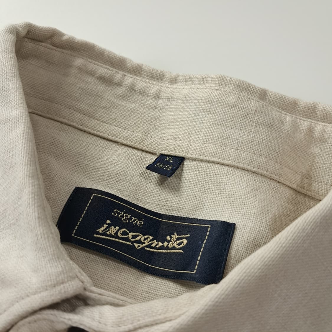 CK362 XL 시그네 90s 린넨 독일 트라흐텐 알펜 반팔 셔츠 남방 상품이미지3