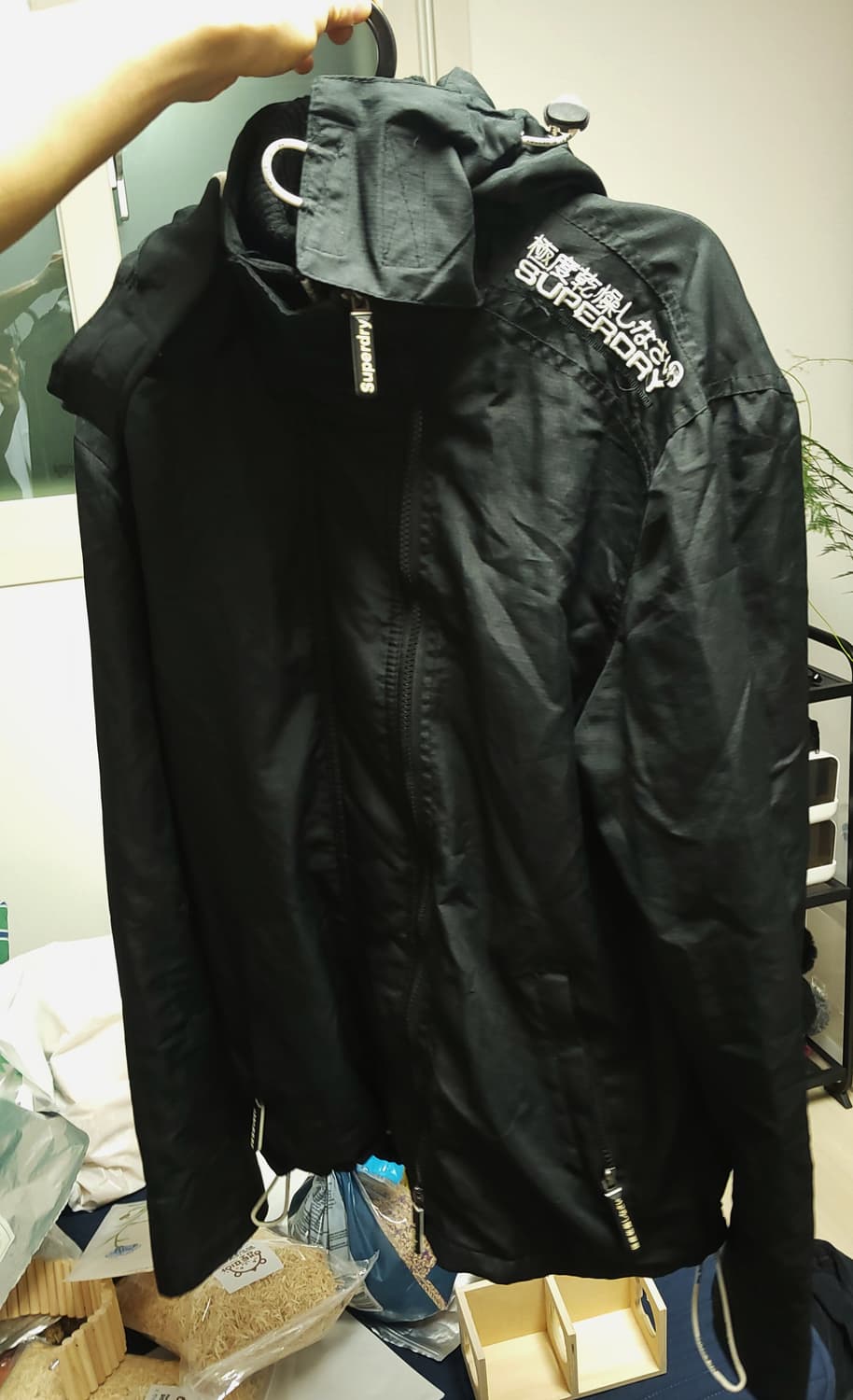 슈퍼드라이 블랙 후드자켓 L 상품이미지2