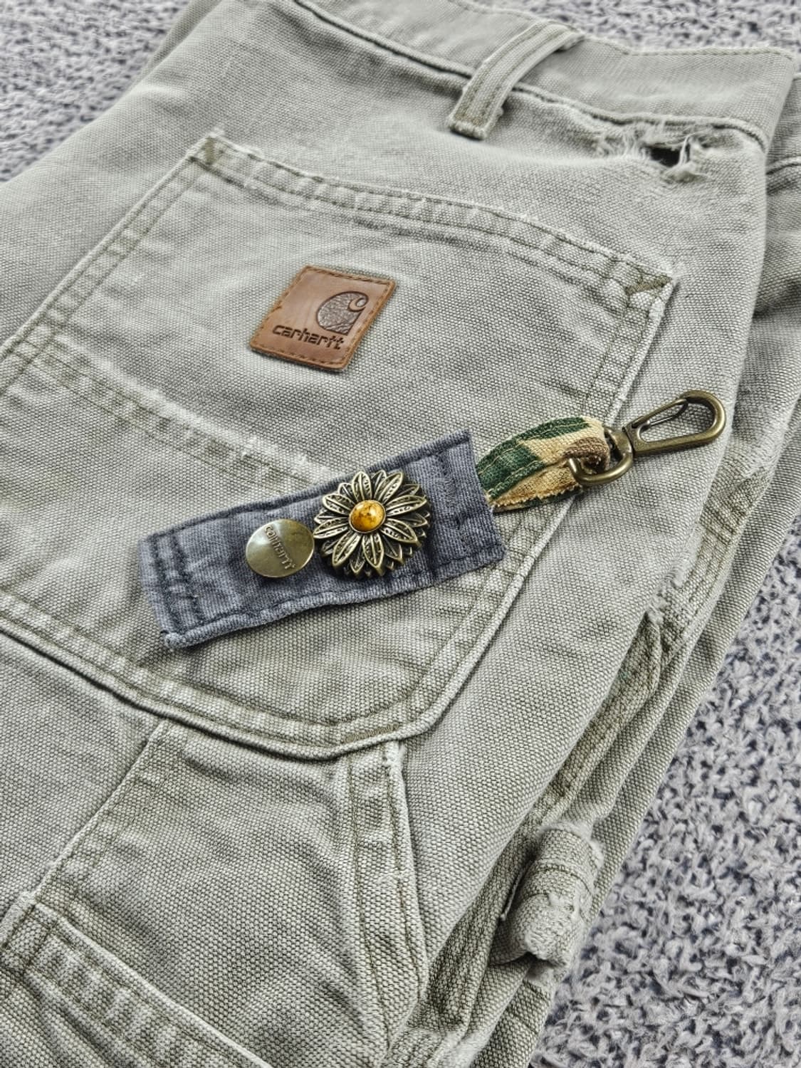 칼하트 버튼 핸드메이드 커스텀 카라비너 키링 ( OS ) / 10887 상품이미지6