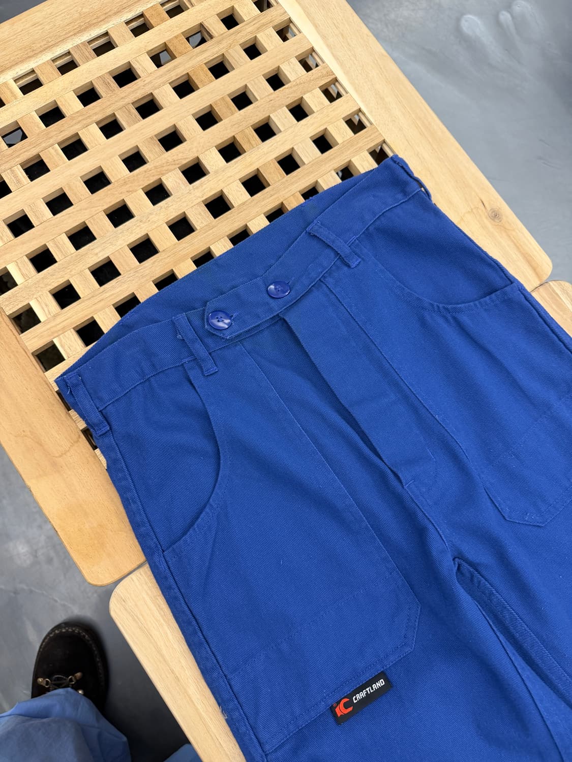 1990s CRAFTLAND FRENCH BLUE 프렌치워크팬츠 상품이미지6