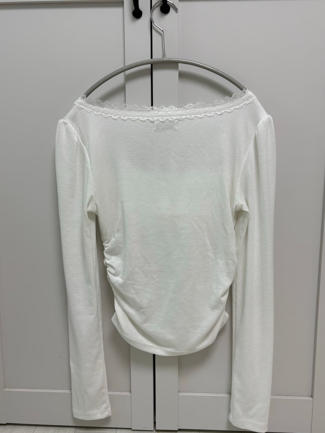 클리시어 비비안 발레 레이스탑 화이트 상품이미지4