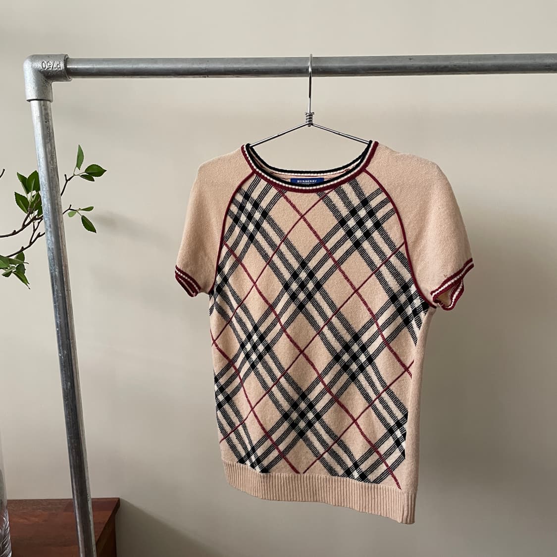 버버리 블루라벨 반팔 니트 티셔츠 상품이미지1