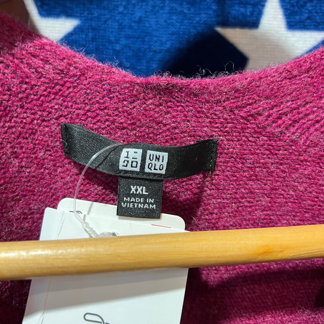 유니클로 버건디 가디건 상품이미지3