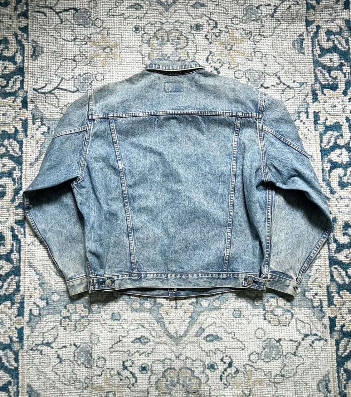 80‘s levis trucker 3세대 트러커 오렌지탭  상품이미지7