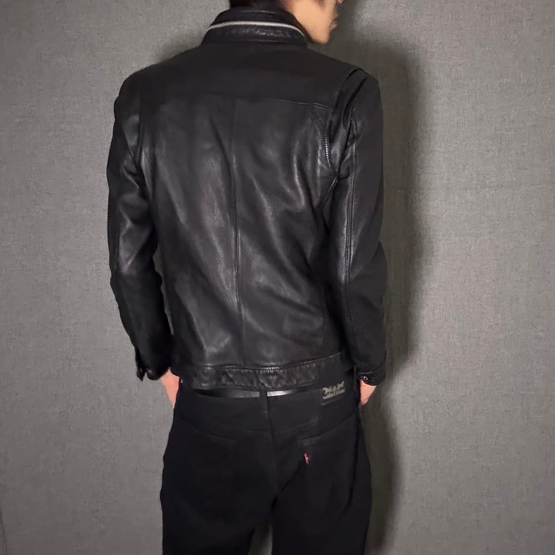lamb skin leather jacket 상품이미지6