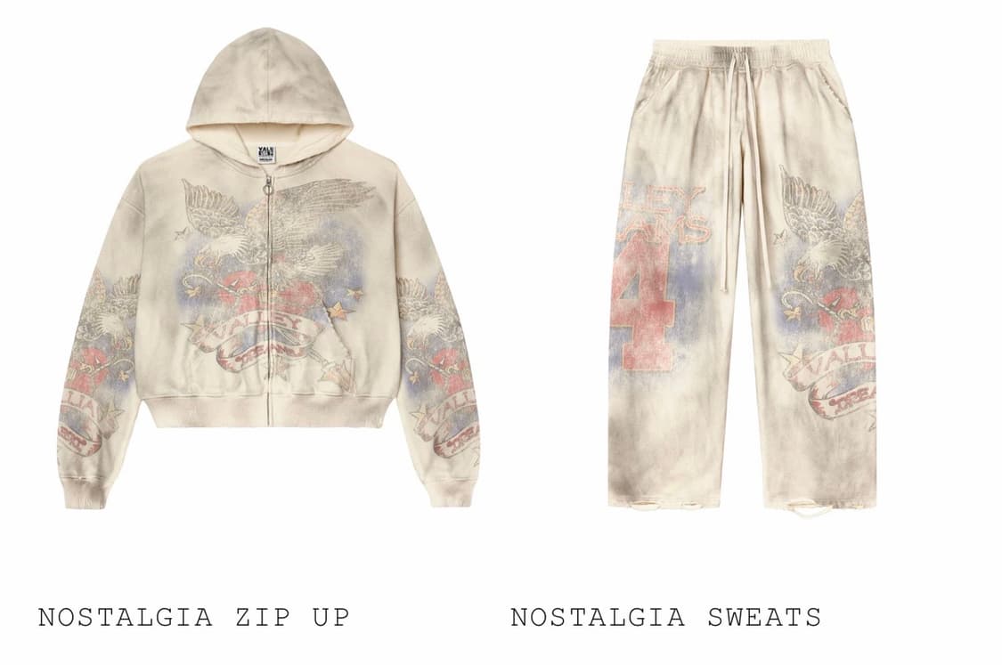 (M) vale forever 노스탤지어 후드 집업 셋업 상품이미지8