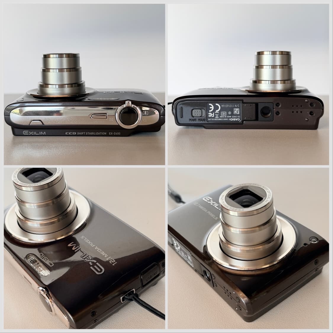 ✨태연 픽 미품✨카시오 엑슬림 EX-Z400 초코브라운 상품이미지8