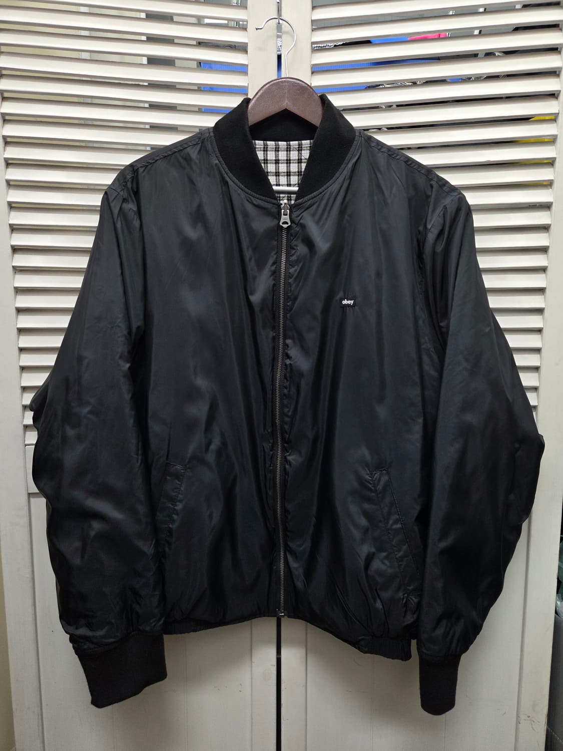 오베이 리버시블 블루종 자켓 상품이미지1