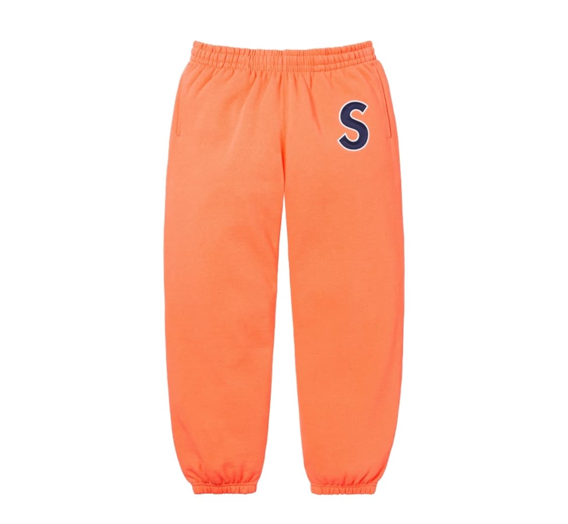 슈프림 S 로고 스웨트팬츠 라이트 오렌지 - 25SS 상품이미지1