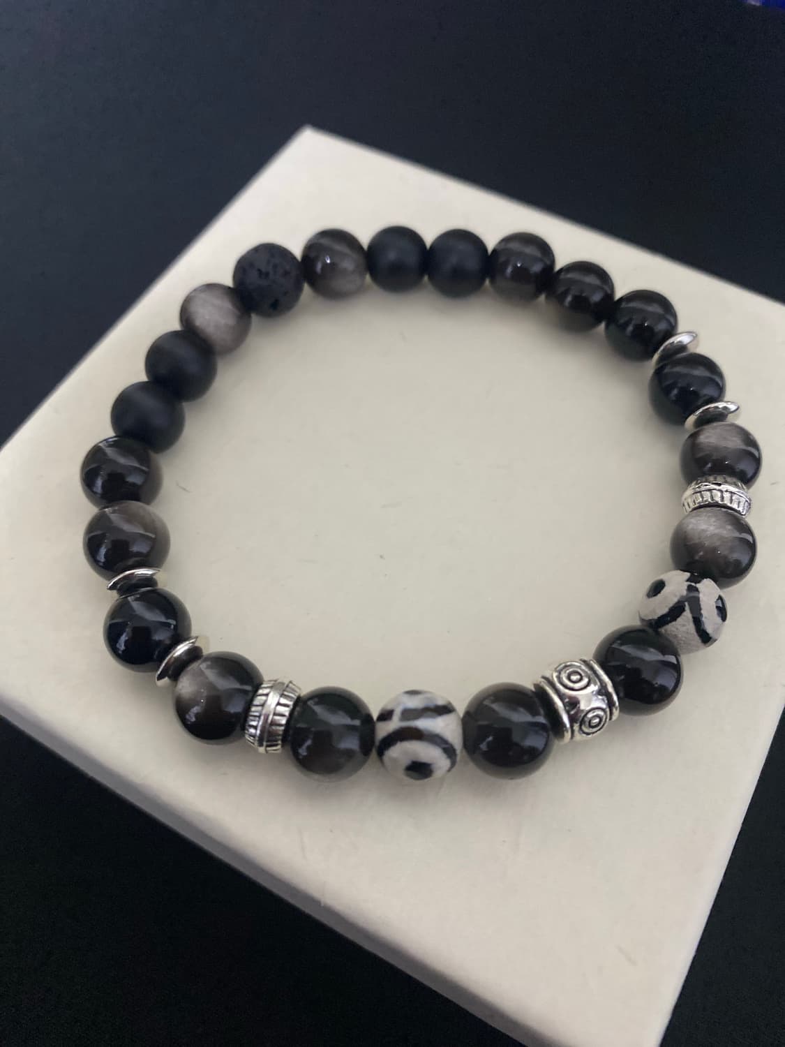 실버 옵시디언 팔찌 상품이미지2