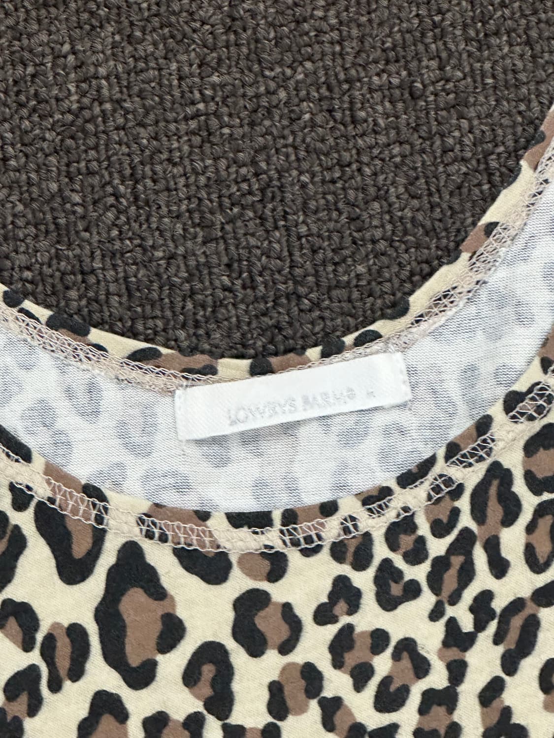 M)Lowrys Farm 빈티지 여성 레오파드 슬리브리스 상품이미지5