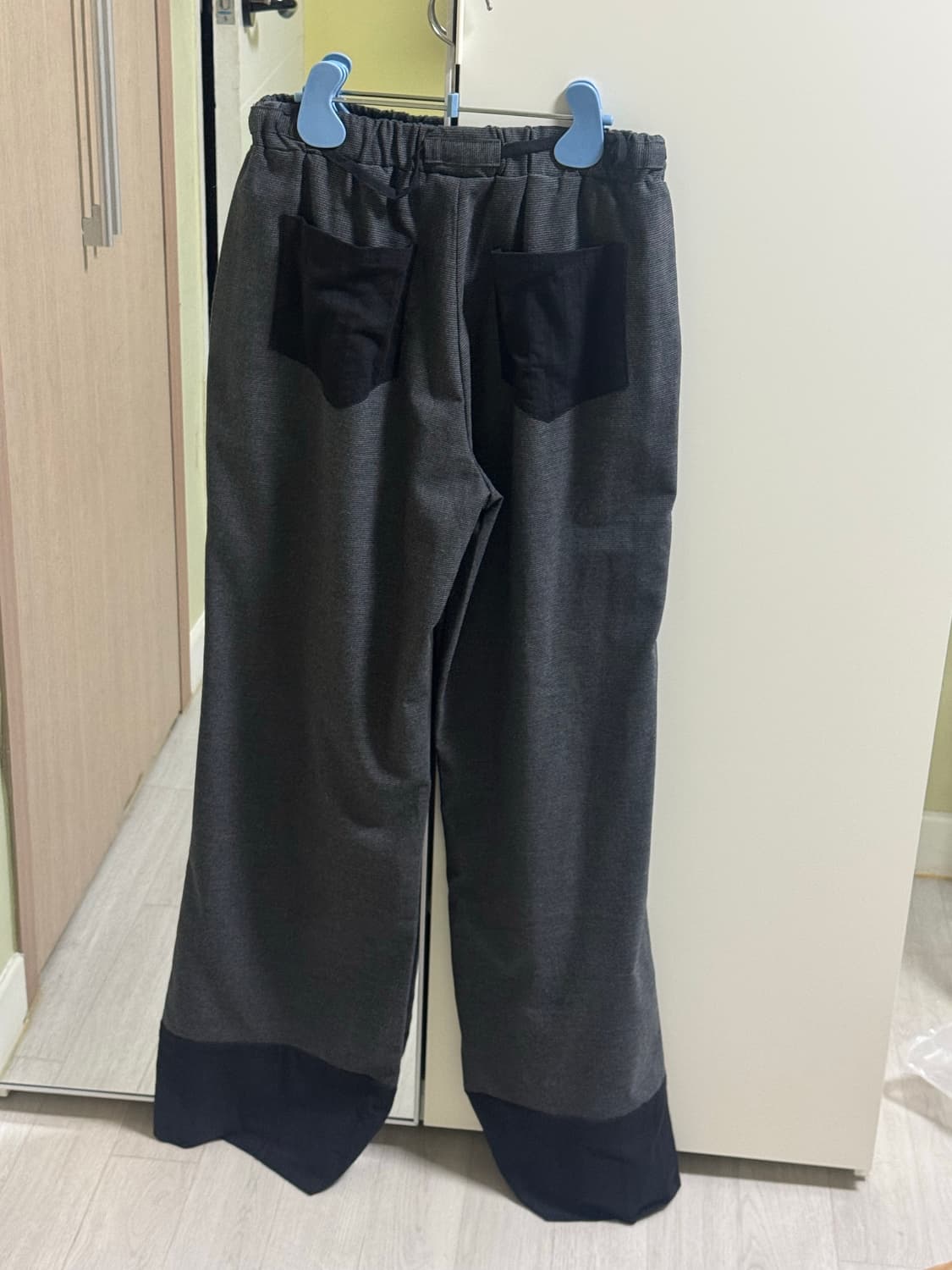 온스카 check lace pants 레이스 팬츠 블랙 상품이미지3