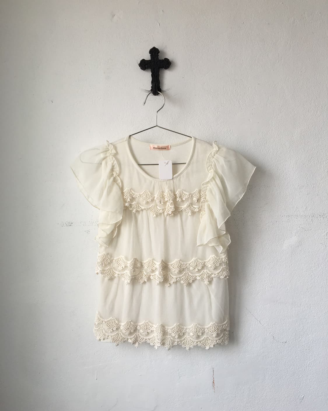 Ornament lace layer blouse 상품이미지2