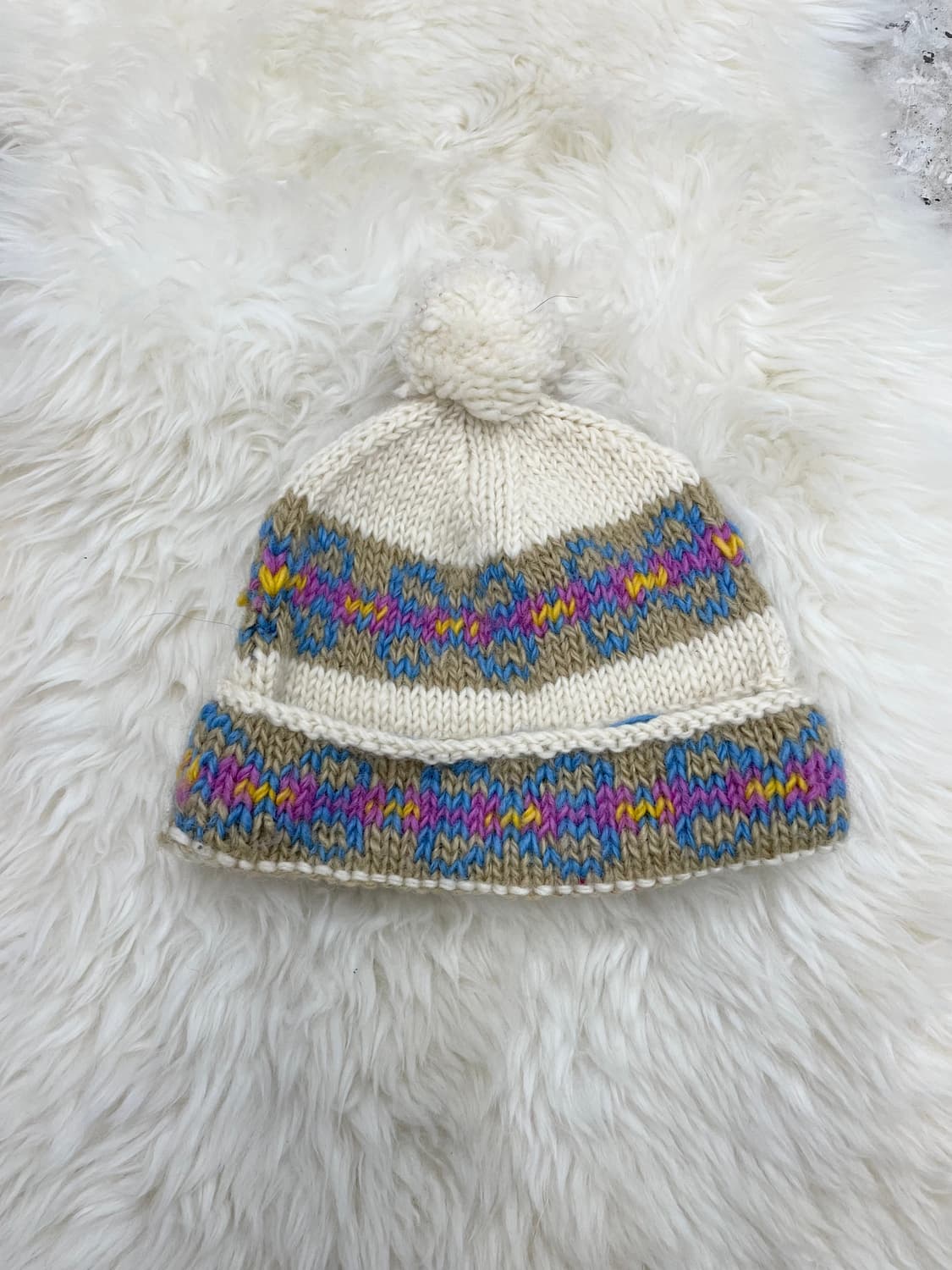 울 100 모리 핸드메이드 방울 비니 상품이미지4