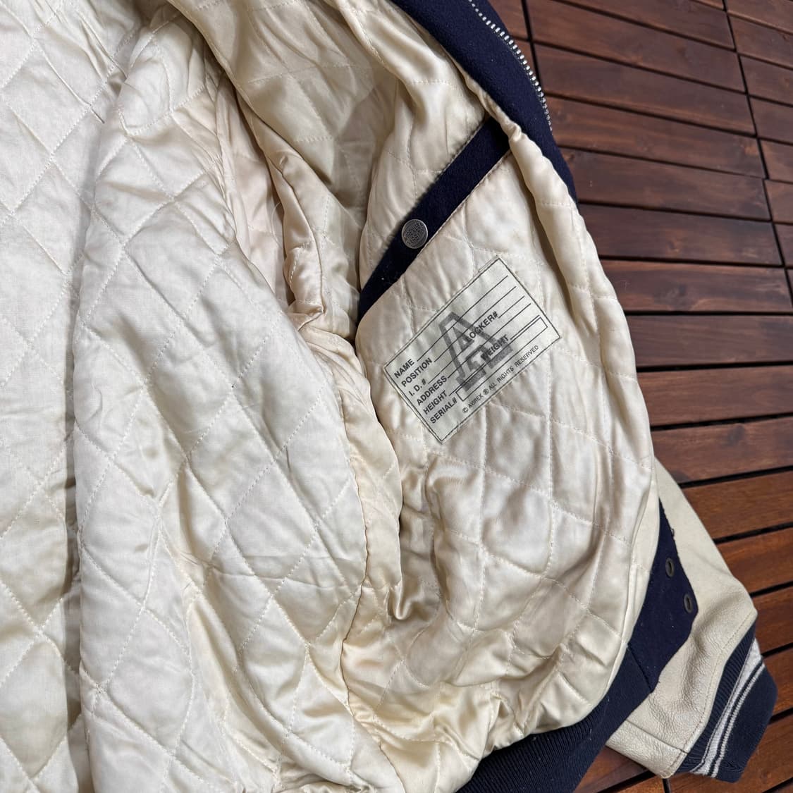 90s 아비렉스 바시티 자켓 made in USA (XL)    상품이미지10