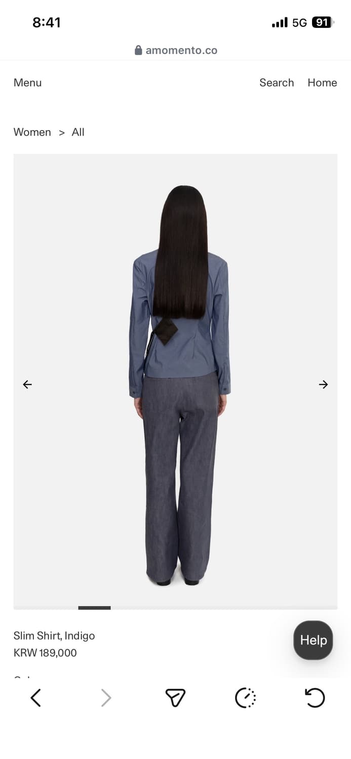 amomento slim shirt 상품이미지2