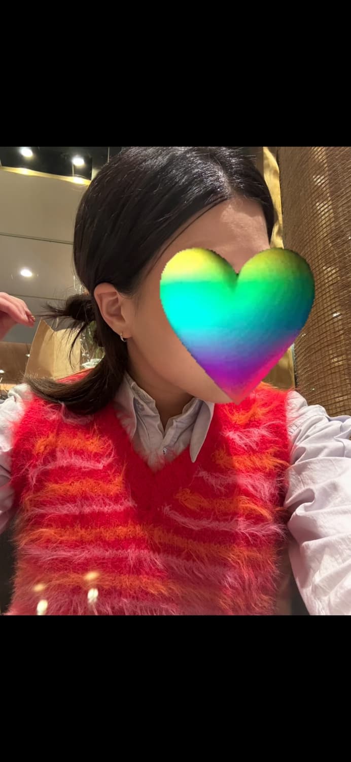 MOONSUN 문선 모헤어 니트 조끼 베스트 상품이미지6