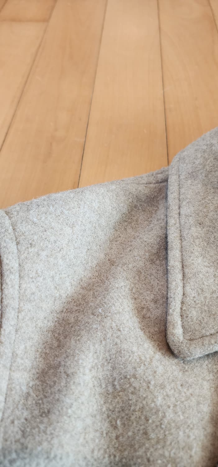 빔즈 베이지 더블 코트 오버핏 M~L 상품이미지6