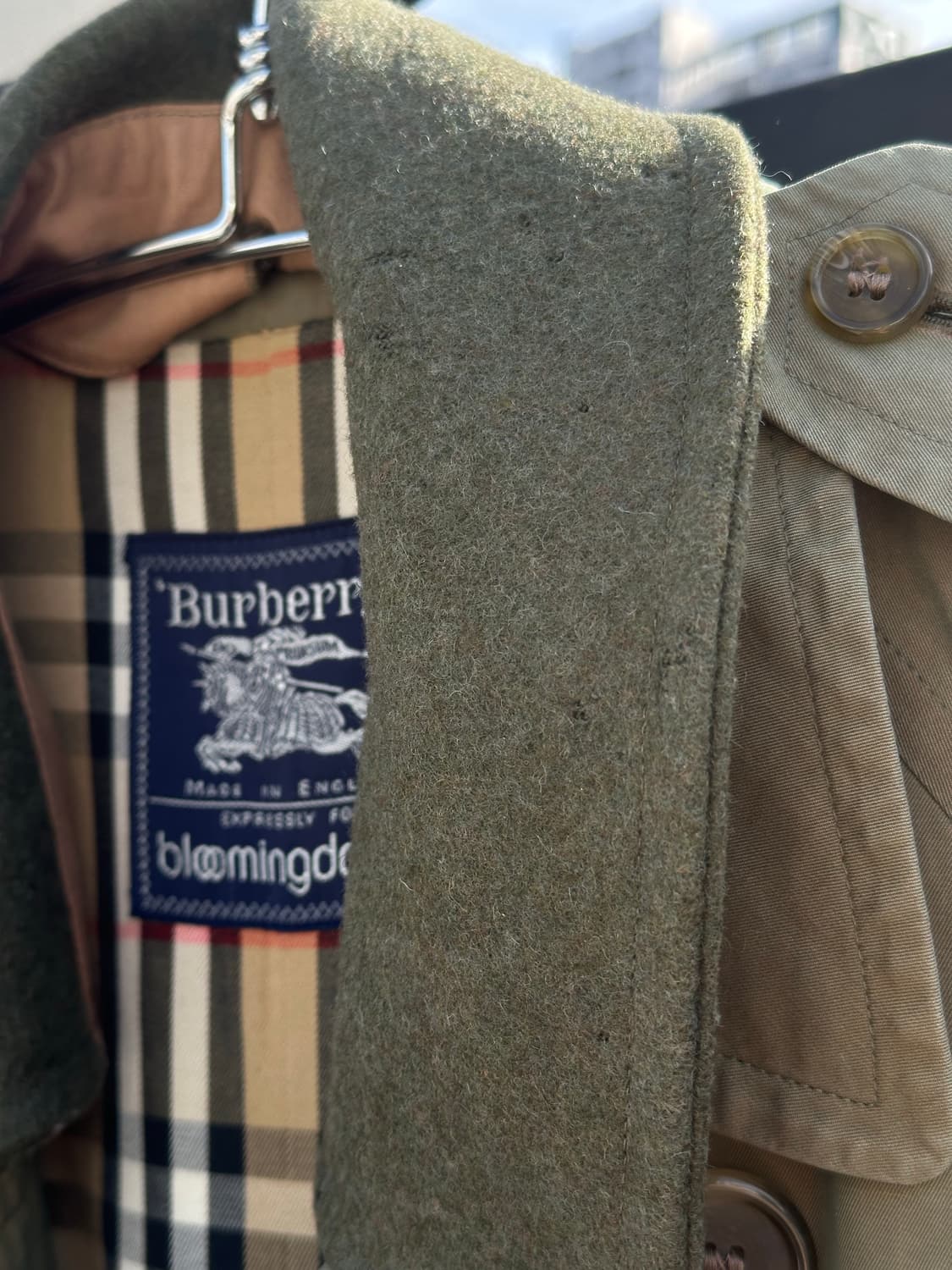 80s 올드 버버리 원패널슬리브 트렌치코트 상품이미지5