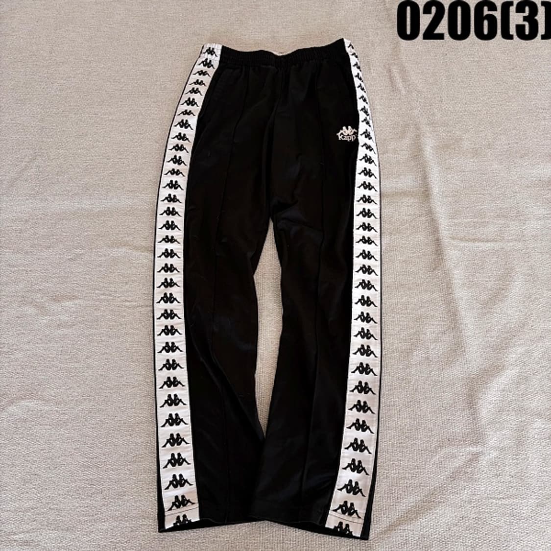[M] 카파 블랙 사이드라인 포인트 트랙 팬츠 0206(3) 상품이미지1