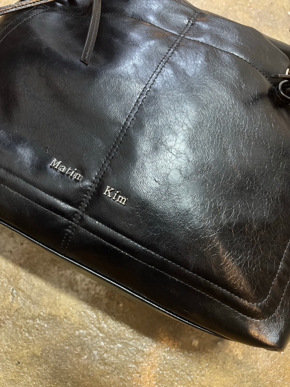 마뗑킴 포켓 셔링 리본 빅백 상품이미지6