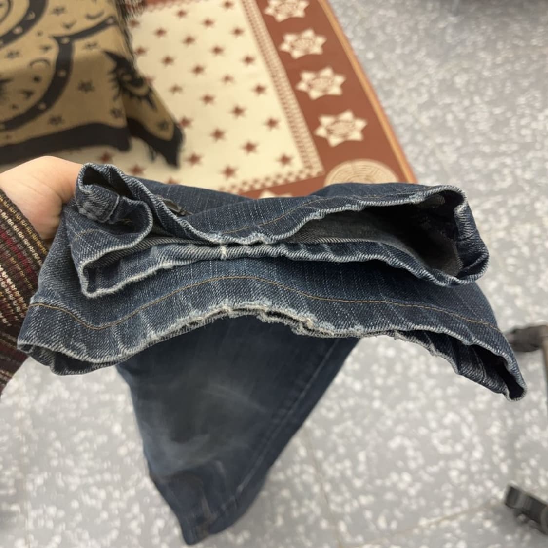 푸부 레트로 스트릿 빈티지 Y2K 힙로고 데님팬츠 35인치 C08677 상품이미지8