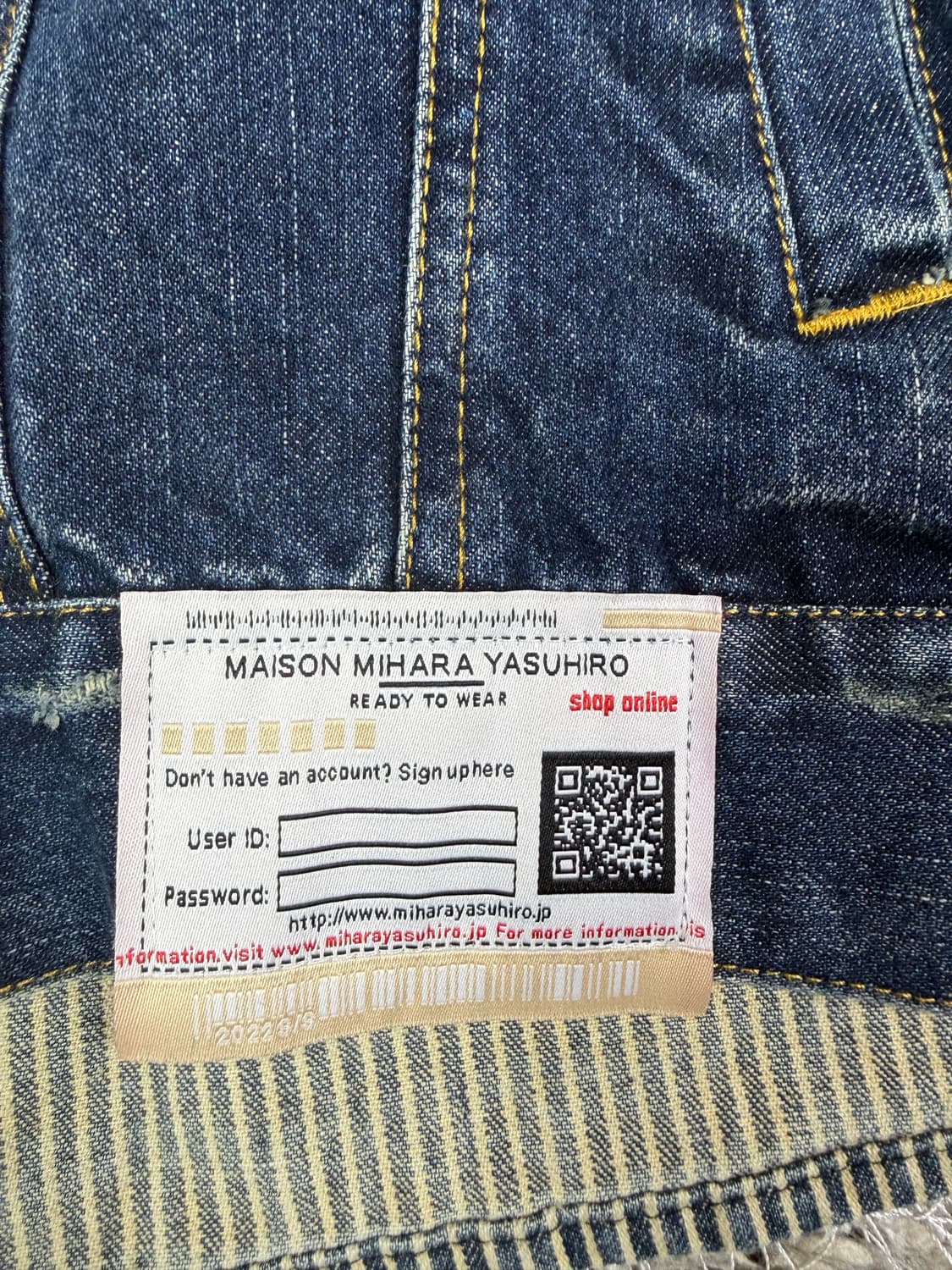 Maison Mihara Yasuhiro 감각적인 디자인 데님 자켓입니다 상품이미지6