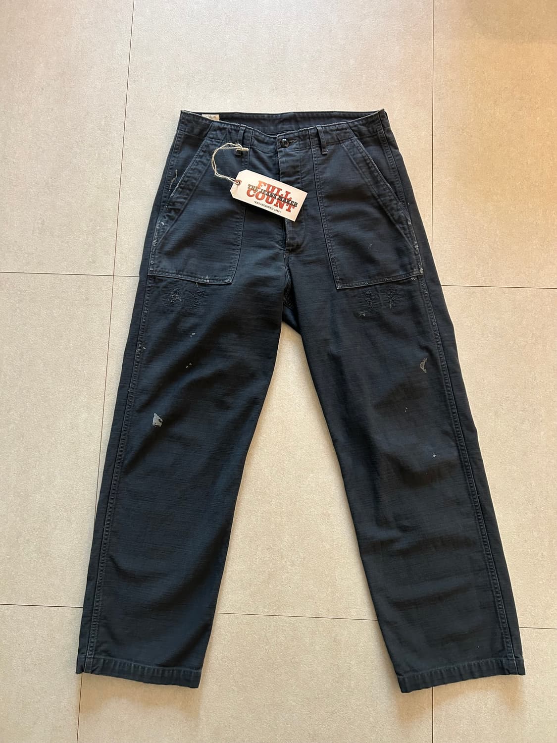 풀카운트 유틸리티 트라우저(퍼티그팬츠)/블랙, 30 상품이미지2