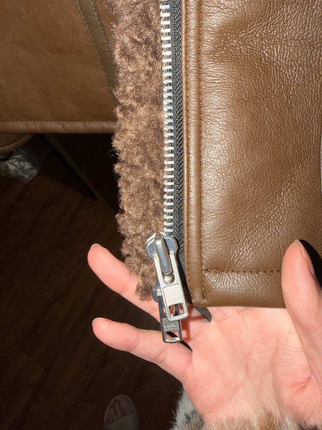 알렌느 무스탕 샘플 2사이즈 상품이미지5