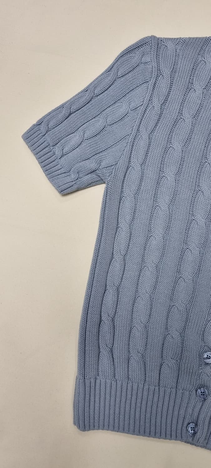 라코스테 케이블 반팔 가디건 34, S _ 여성 상품이미지3