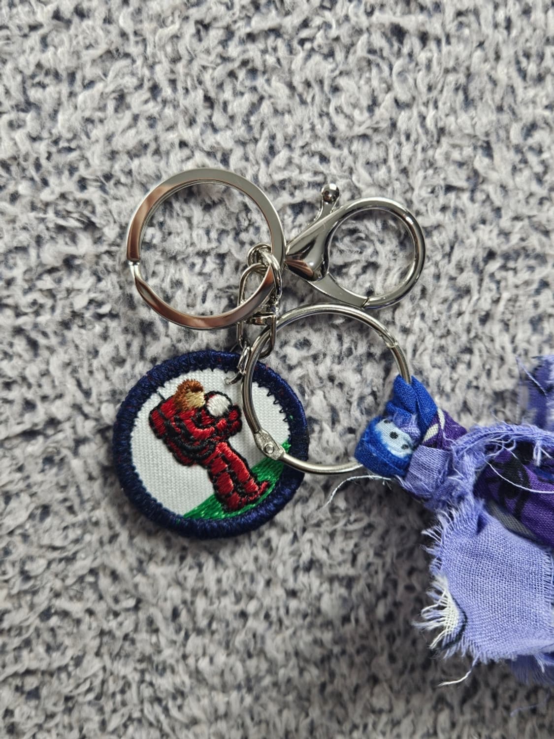 핸드메이드 커스텀 패치 반다나 카라비너 키링 ( OS ) / 10874 상품이미지4