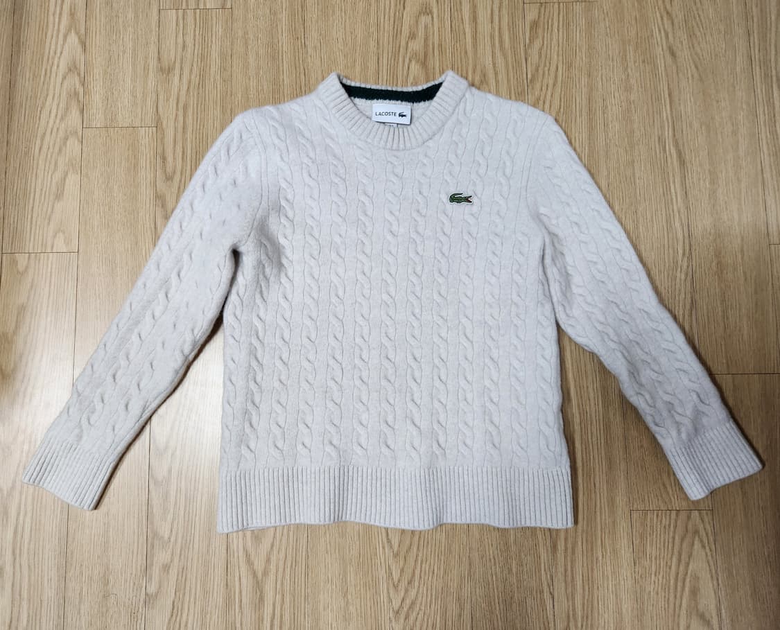 라코스테 쥬니어 케이블 풀오버 라운드 니트, 스웨터 80 상품이미지1
