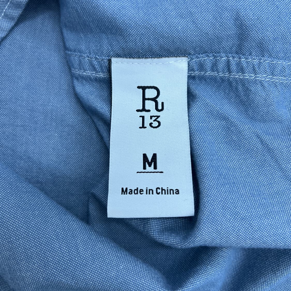 R13 패치 워크 컷오프 슬리브리스 셔츠 M 상품이미지8