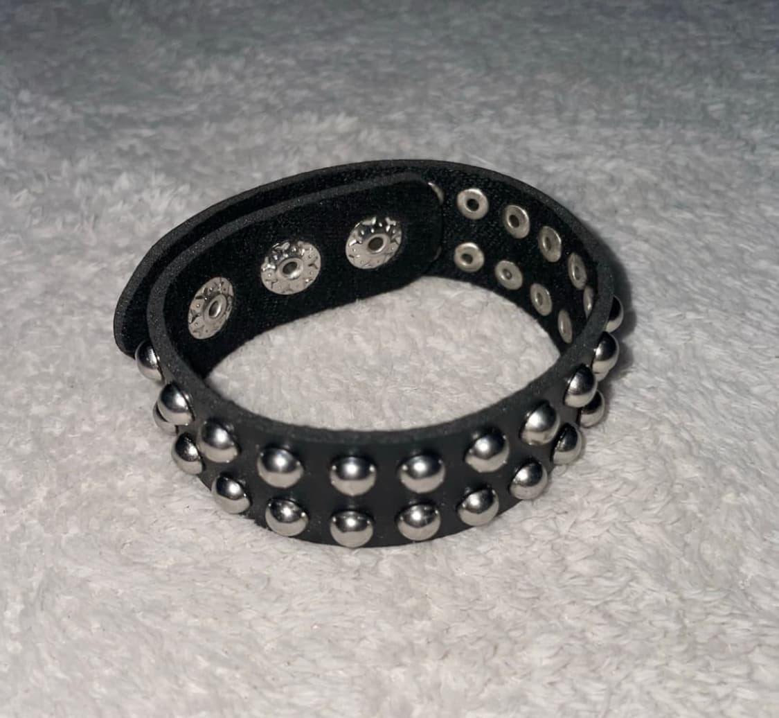 punk studs leather bracelet 상품이미지1