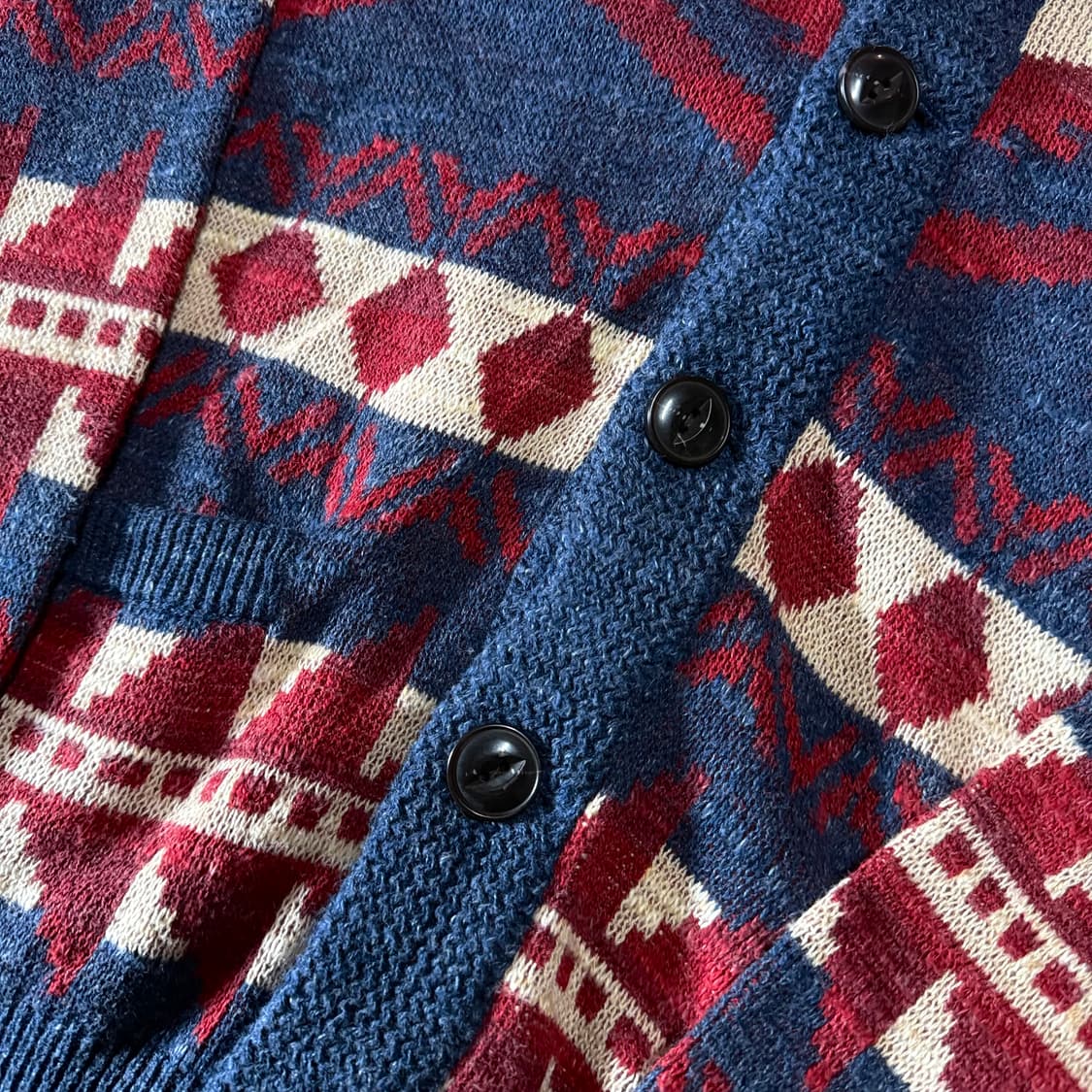 데님앤서플라이 치마요 패턴 숄카라 가디건 M 상품이미지3