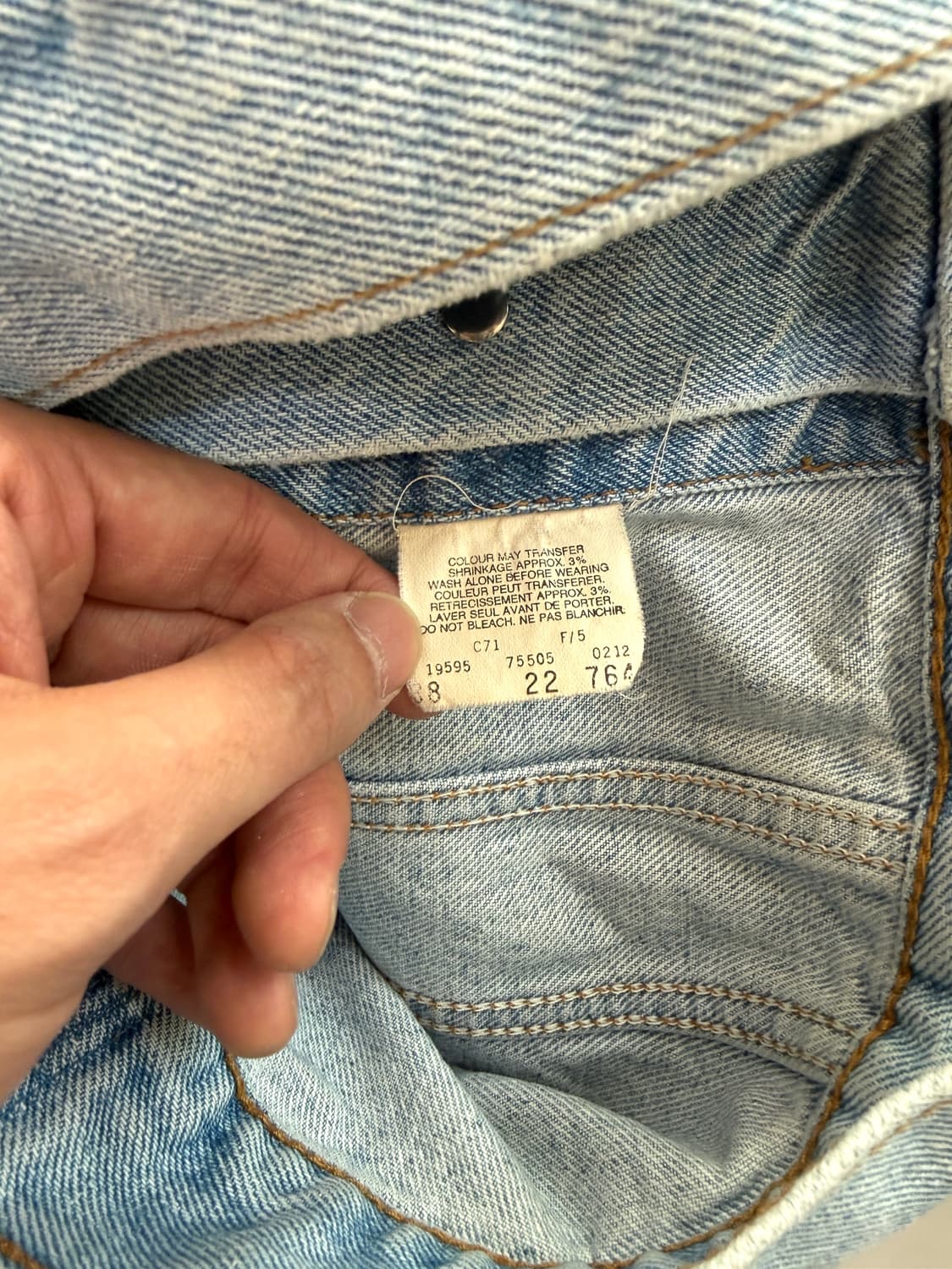 리바이스 USA 연청 데님 트러커 자켓 상품이미지4